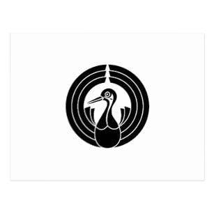 Crane in Circle Logo - Crane Circle In Postcards | Zazzle