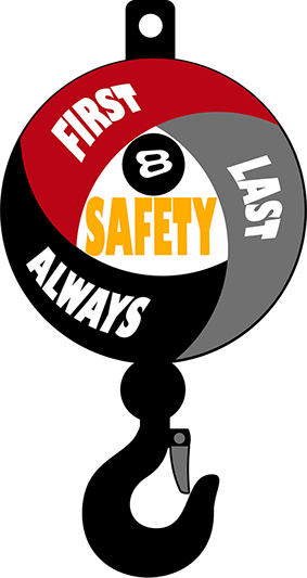 Crane in Circle Logo - Circle 8 Crane Services - Safety Culture