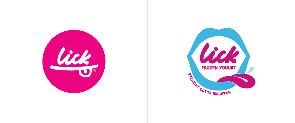 Frozen Yogurt Logo - Brand New: New Logo and Packaging for Lick by This Way Up