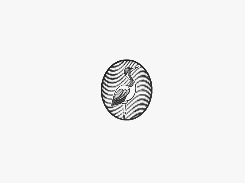 Crane in Circle Logo - Old School Crane Logo by Clearo | Dribbble | Dribbble