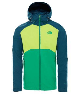 Lime Green M Logo - The North Face M Stratos Jacket Primary Green/Lime Green/Kodiak Blue ...