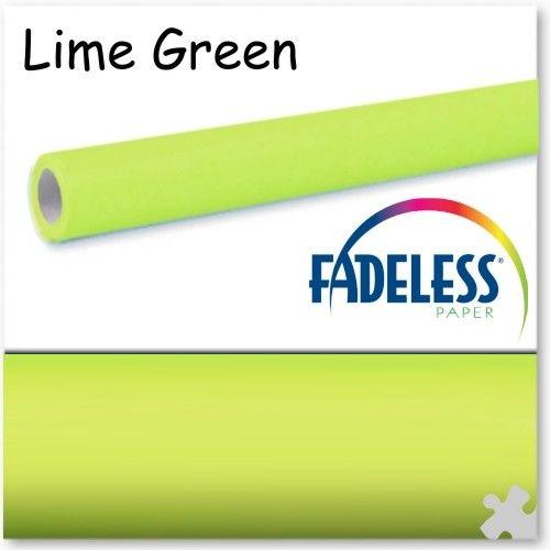 Lime Green M Logo - Lime Green.6m Roll Of Fadeless Display Paper [5789 8] £5.75