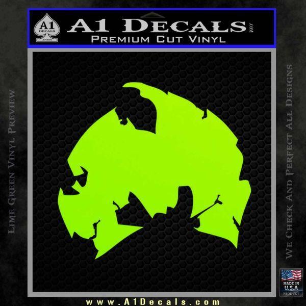 Lime Green M Logo - Wu Tang Method Man Logo Decal Sticker M A1 Decals