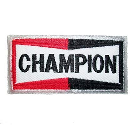 Champion Clothing Logo - Champion Embroidered Iron on Patch , Sew On Car Logo