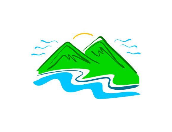 Mountain Hand Drawn Logo - Hand drawn mountain logo Graphic
