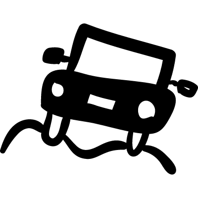 Mountain Hand Drawn Logo - Jeep on mountain hand drawn transport ⋆ Free Vectors, Logos, Icon