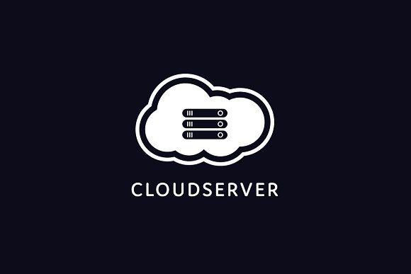 Black Server Logo - Cloud Server Logo Template Logo Templates Creative Market