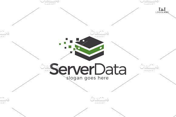 Black Server Logo - Server Data Logo ~ Logo Templates ~ Creative Market