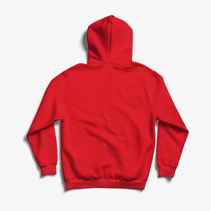 Red and White a Logo - Savage Zip Up Hoodie in Red With Embroidered White Logo