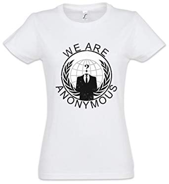 Vintage Globe Logo - Anonymous Vintage Globe Logo Girlie Shirt - We Are Guy For Fawkes V ...