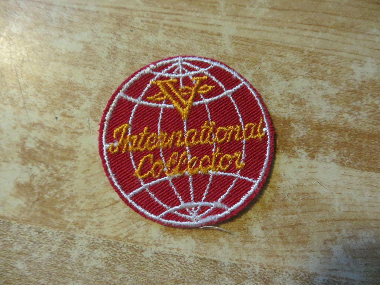 Vintage Globe Logo - V-International collector globe logo old time vintage unknown patch