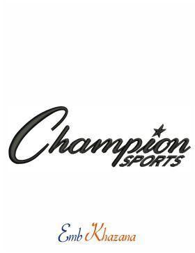 Champion Clothing Logo - Champion Sports Logo. Fashion And Clothing Logos Embroidery Design