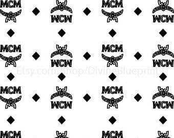 MCM Pattern Logo - Mcm painting | Etsy