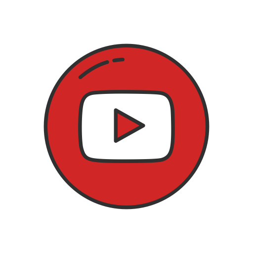 Popular YouTube Logo - Logo icon, symbol icon, social media icon, public media icon, social