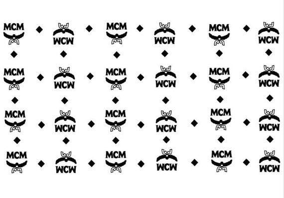 MCM Pattern Logo - MCM Pattern vinyl painting stencil high quality Vinyl Shoe