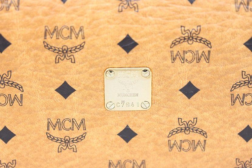 MCM Pattern Logo - TAMA Company: MCM Elegante Strap Round Fasna Wallet Logo Brown