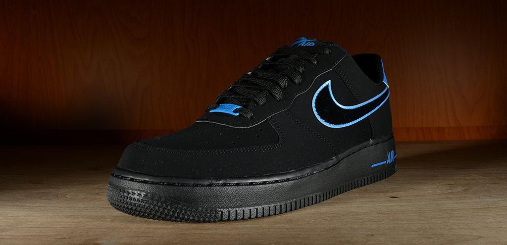 Black Blue Air Force Logo - Release Date: Nike Air Force 1 Low Black/Photo Blue | Sole Collector