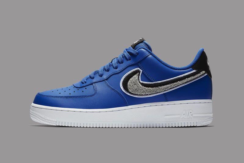 Black Blue Air Force Logo - Nike Adds Chenille Swooshes to Air Force 1 Low | HYPEBEAST