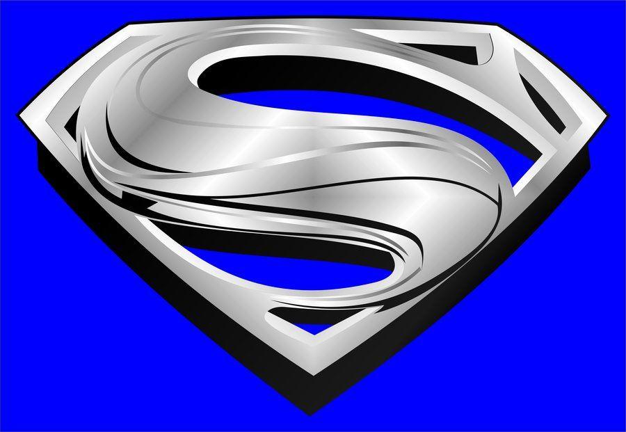 Chrome Superman Logo - SUPERMAN NEW CHROME LOGO MAN OF STEEL - Clipart library - Clipart ...