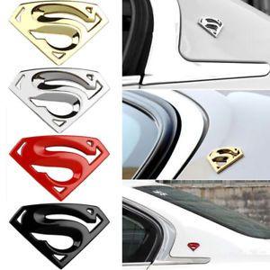 Chrome Superman Logo - 3D Chrome Metal Auto Car Motorcycle Superman Logo Sticker Badge