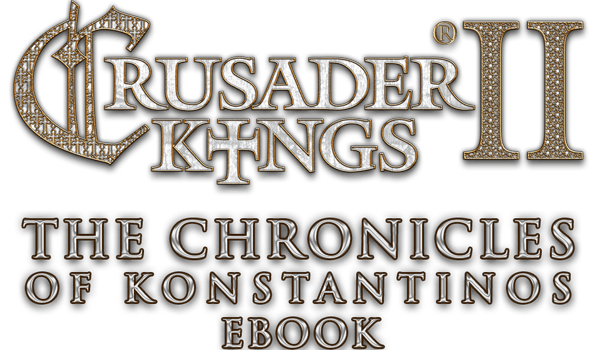 Crusader Kings 2 Logo - Crusader Kings II E Book: The Chronicles Of Konstantinos. Paradox