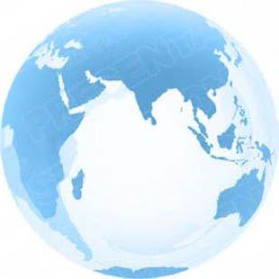Baby Blue Globe Logo - Download High Quality Royalty Free 3d Globe Asia Light Blue ...