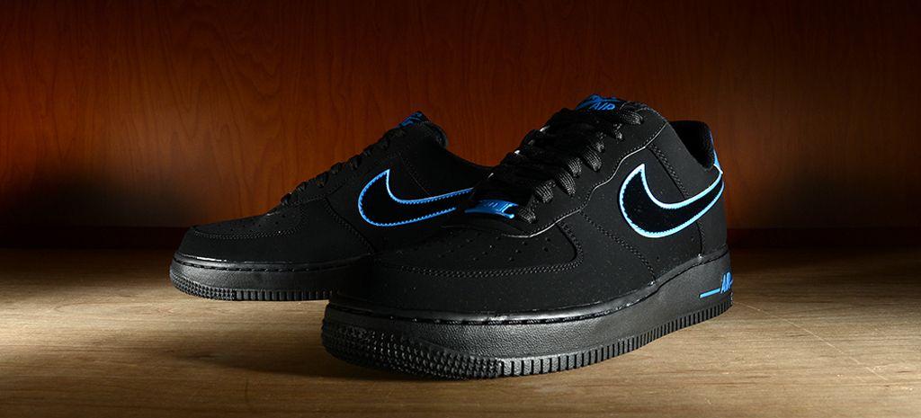 Black Blue Air Force Logo - Release Date: Nike Air Force 1 Low Black/Photo Blue | Sole Collector