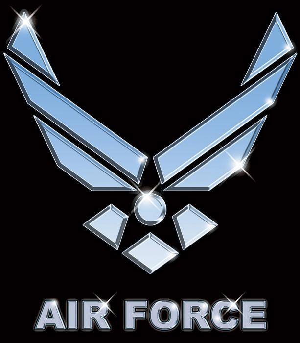 Black Blue Air Force Logo - Black - AIR FORCE T-Shirt with USAF Emblem - Army Navy Store
