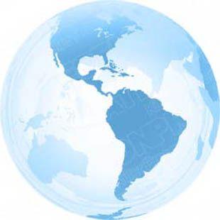 Baby Blue Globe Logo - Download High Quality Royalty Free 3d Globe Americas Light Blue ...