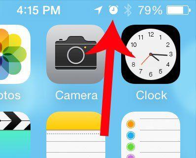 iPhone Clock Logo - What is the Clock Icon at the Top of My iPhone Screen? - Solve Your Tech