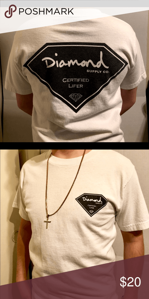 Black and White Diamond Shape Logo - Diamond Supply Co. T-Shirt 