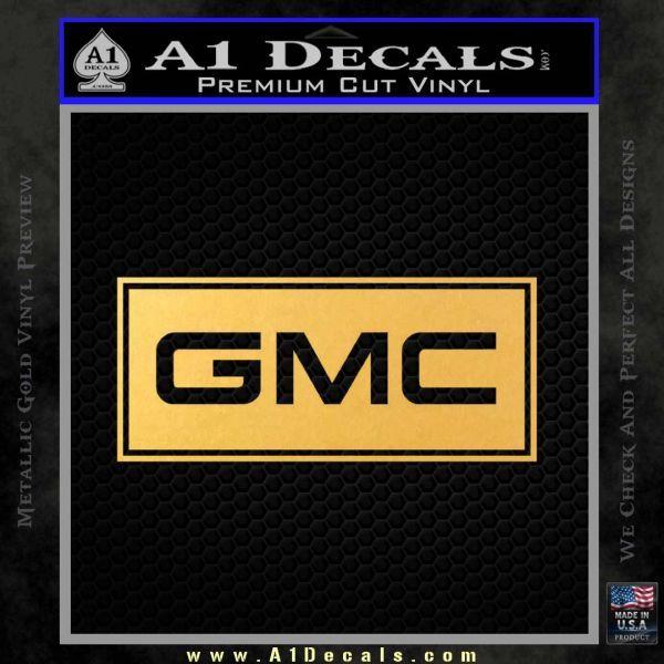 Yellow GMC Logo - GMC Logo Decal Sticker RT A1 Decals