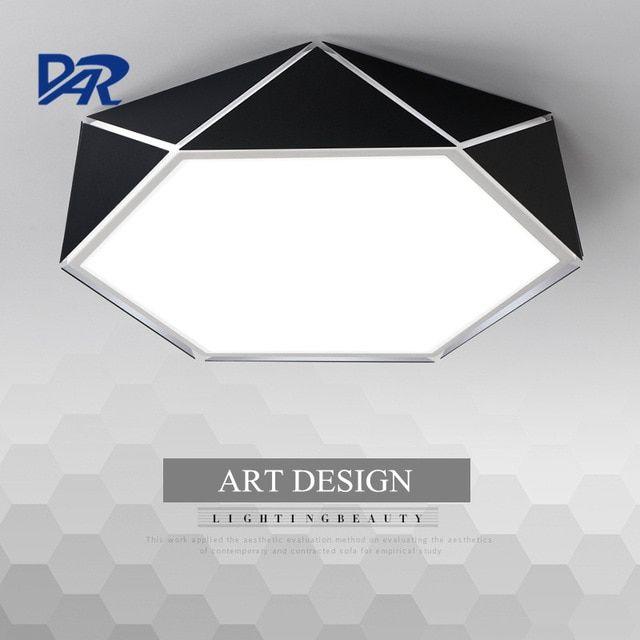 Black and White Diamond Shape Logo - D42/52/62cm Diamond Shape White/Black Led Chandeliers Lights For ...