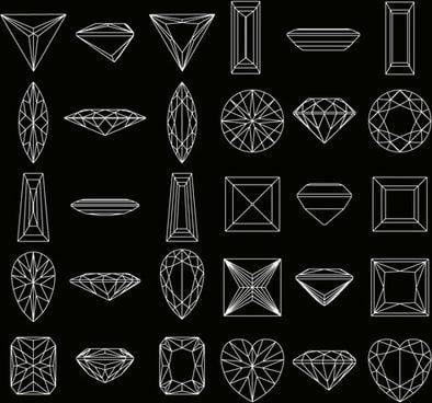 Black and White Diamond Shape Logo - Diamond logo shape free vector download (606 Free vector)