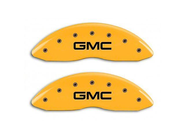 Yellow GMC Logo - MGP Sierra Yellow Caliper Covers w/ GMC Logo - Front Only ...