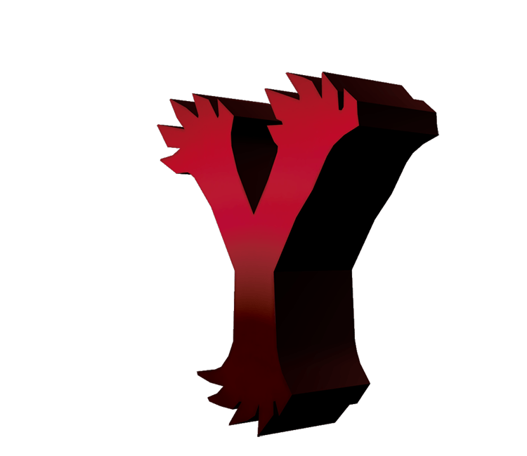 Red Y Logo - 3DS - Pokémon X / Y - Logo Y - The Models Resource