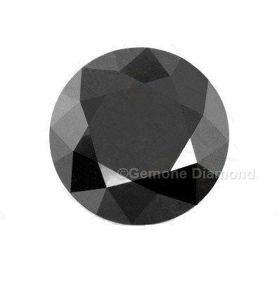 Black and White Diamond Shape Logo - Round Shape Loose Black Diamond With Best Quality Online
