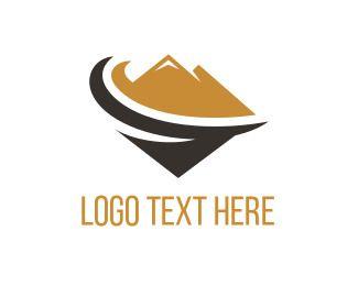 Brown Mountain Logo - Mountain Logos. Mountain Logo Design Maker