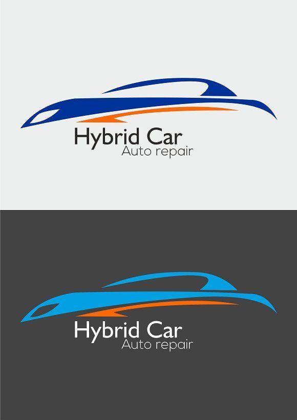 Hybrid Car Logo - Hybrid Car Logo Template Logo Templates Creative Market