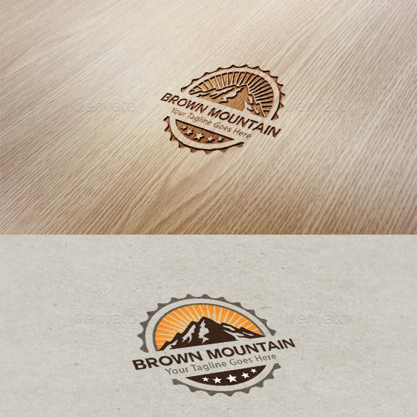 Brown Mountain Logo - Brown Finance Graphics, Designs & Templates from GraphicRiver
