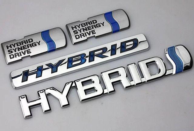 Hybrid Car Logo - 3D HYBRID Sticker Badge Emblem Car Logo for Toyota Camry Hybrid ...