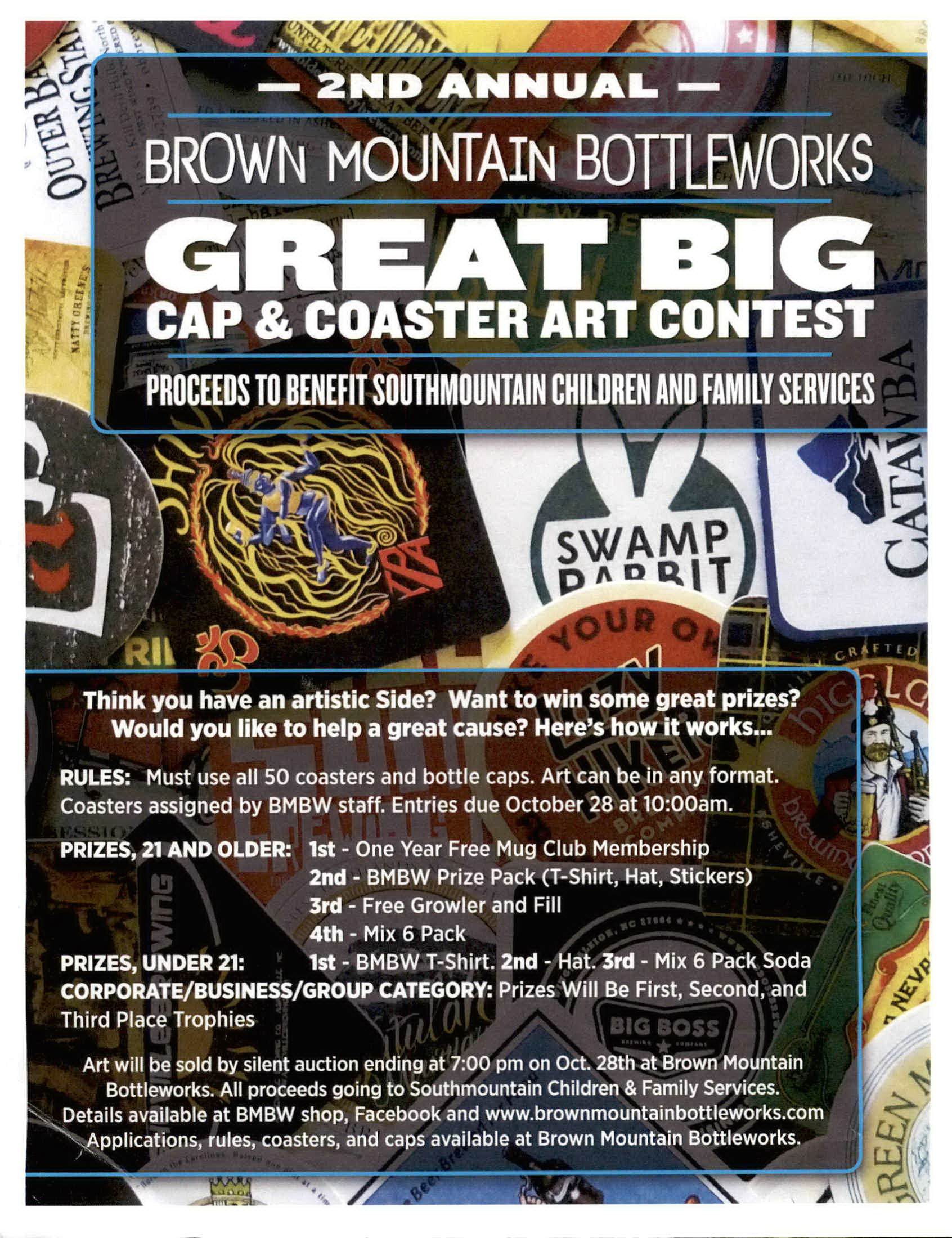 Brown Mountain Logo - Brown Mountain Bottleworks hosts art contest to benefit