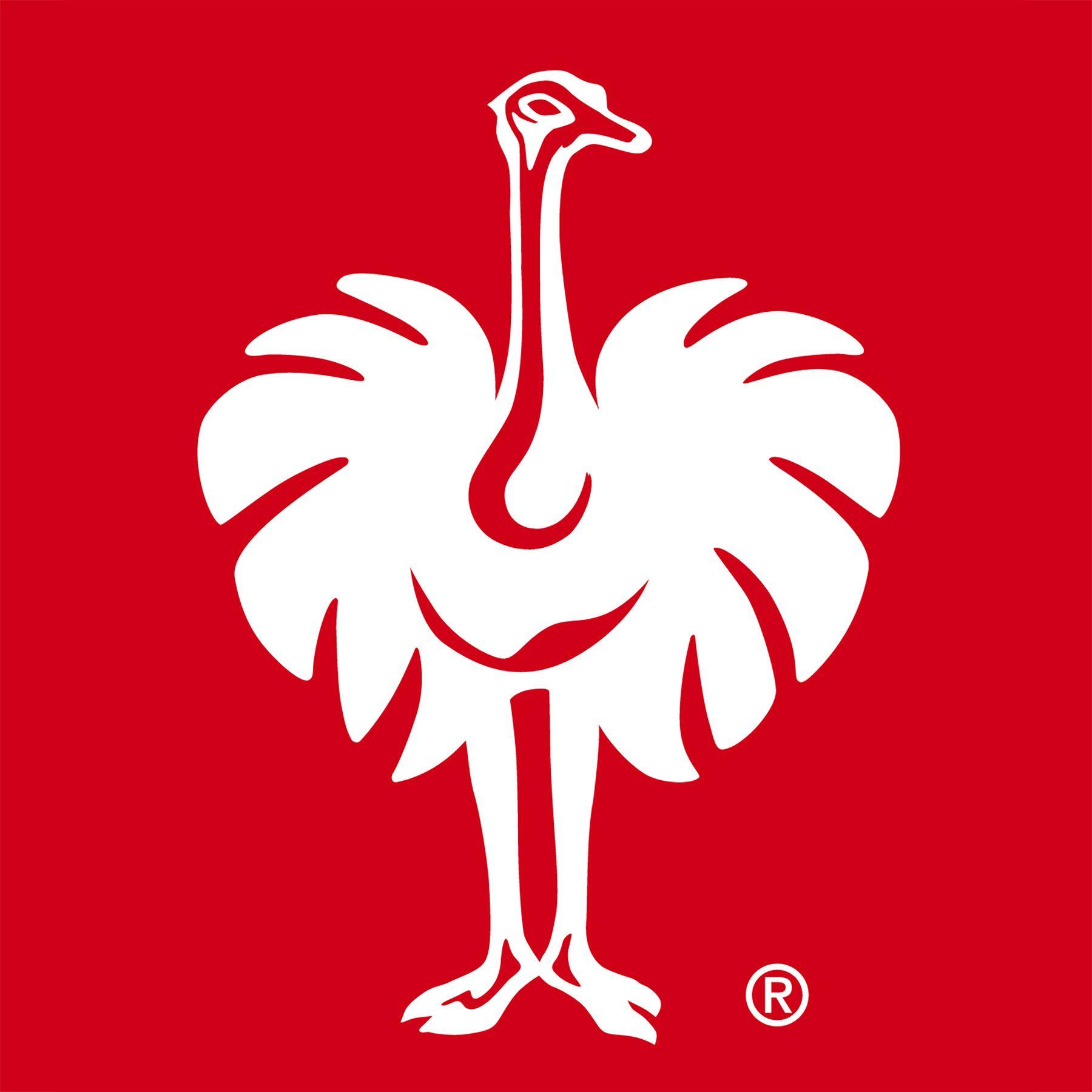 Red Ostrich Logo LogoDix