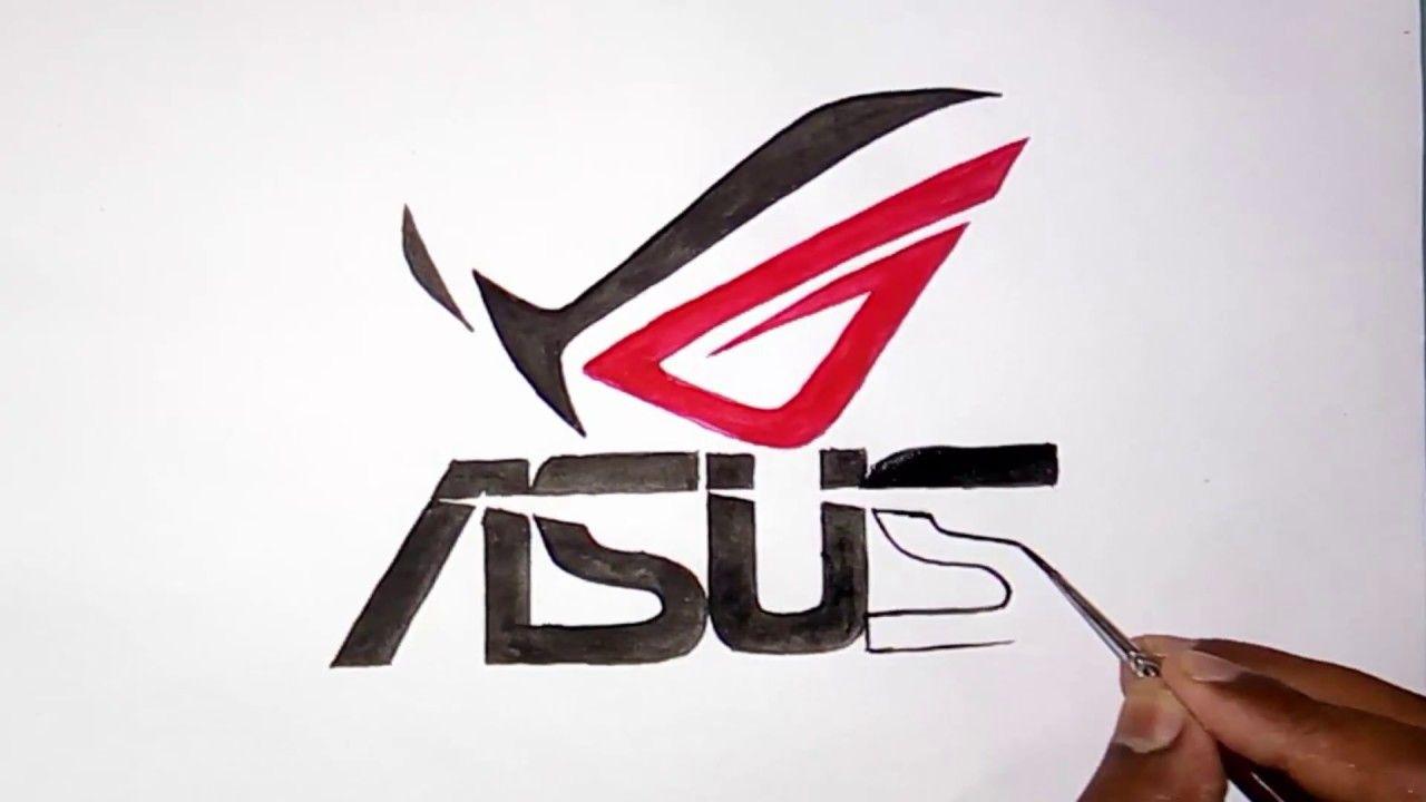 Rog Logo - How to draw the Asus rog logo (logo drawing) - YouTube