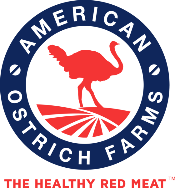 Red Ostrich Logo - American Ostrich Farms online store
