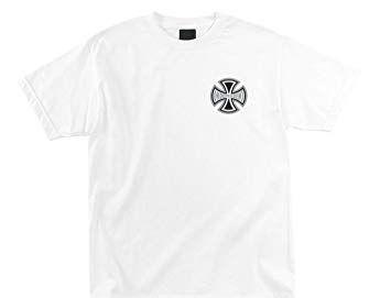 White Cross Clothing Logo - INDEPENDENT TRUCKS REFLECTIVE CROSS LOGO T-SHIRT - MENS S/S WHITE ...