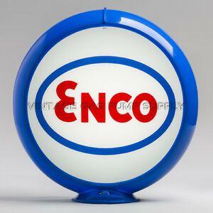 Baby Blue Globe Logo - Enco 13.5 Gas Pump Globe w/ Light Blue Plastic Body (G502)