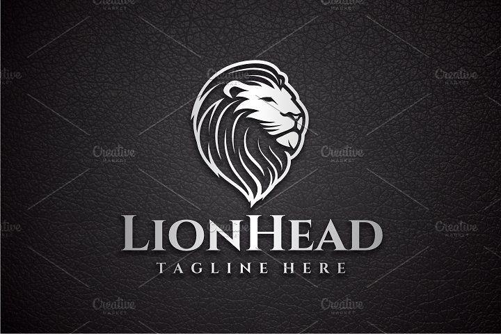 Dark Lion Logo - Lion Head Logo Logo Templates Creative Market