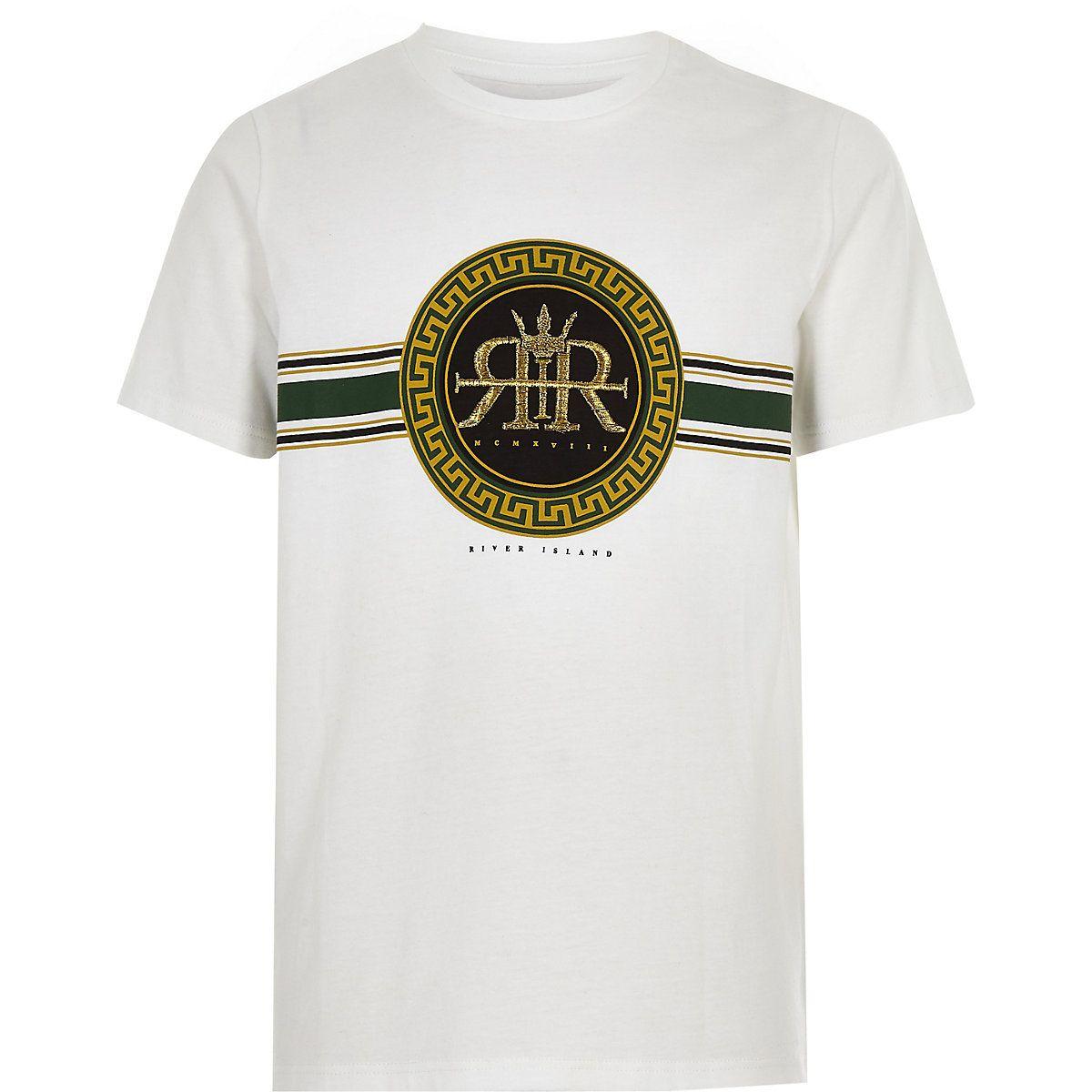 White Cross Clothing Logo - Boys white embroidered RI logo T-shirt - T-shirts - T-Shirts & Vests ...