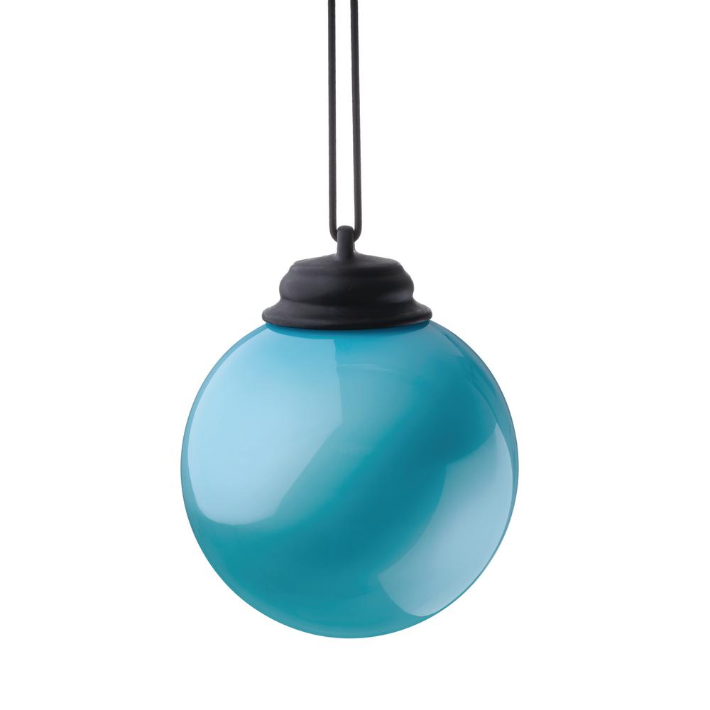 Baby Blue Globe Logo - Xodus Innovations 5 in. Light Blue LED Hanging Patio Globe-WP415 ...